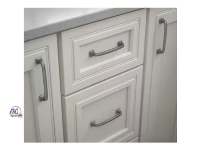 Lot 56-444660 - New in Box - 10 Count - Lombard 4 in. (102 mm) Classic Heirloom Silver Cabinet Drawer Pull