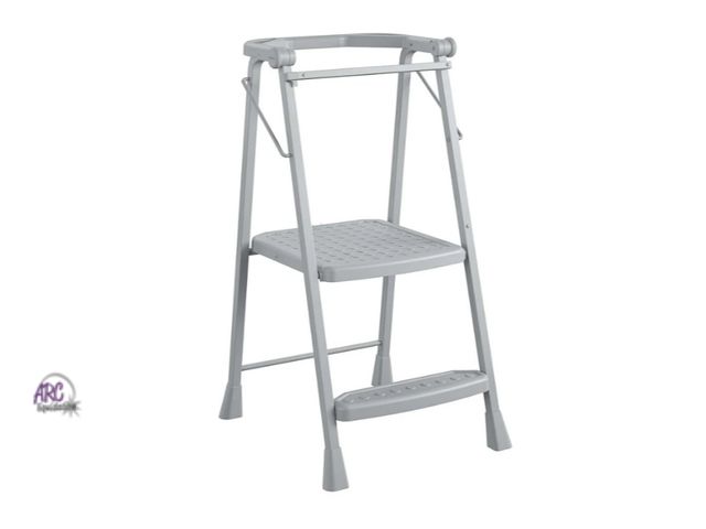 Lot 56-506734 - NEW-COSCO 2-Step Kitchen Stepper Folding Steel and Resin Step Stool 18.5"W x 4.15"D x 44" H