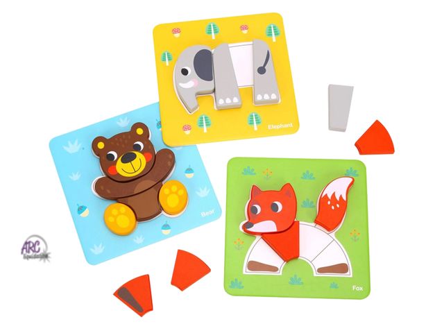 Lot 56-616530 - New - Amazon Exclusive Learning Curve My First Animals Jigsaw Puzzle Set for Kids, Multicolor