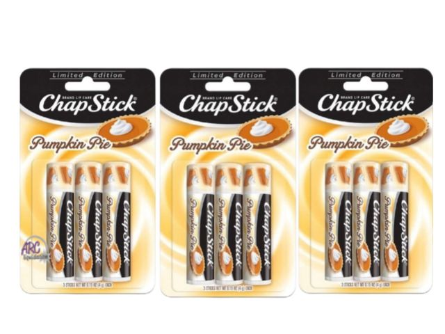 Lot 56-269827 - New - Lot of 3 - Chapstick Pumpkin Pie (3 Pack Each) 0.15 oz.