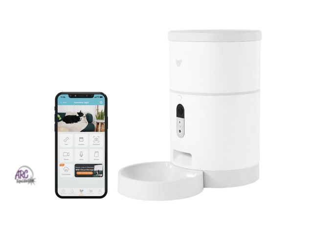 Lot 56-501324 - NEW-TESTED-Purechew Sight 4L Smart App Pet Feeder for Cats and Dogs with HD Camera