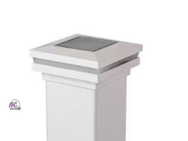 Lot 56-483064 - New in Box - Tested &amp; Works - White Integrated LED Solar Deck Rail Light