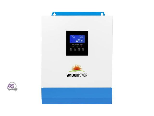 Lot 56-751398 - New in box. SunGoldPower SPH302480A 3000W-24V Solar Inverter Charger Retail $499 All-in-one solar ch...