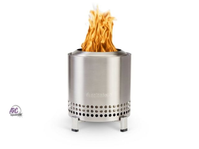 Lot 56-819850 - New Solo Stove Mesa XL Tabletop Fire Pit with Stand | Low Smoke Outdoor Mini Fire for Urban &amp; Su...