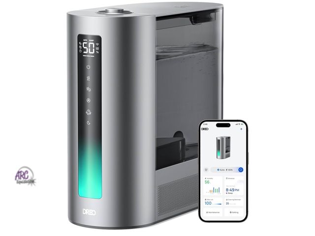 Lot 56-262850 - Used tested works DREO 6L Humidifiers for Bedroom, Smart Warm &amp; Cool Mist for Large Room, 60Hr Q...