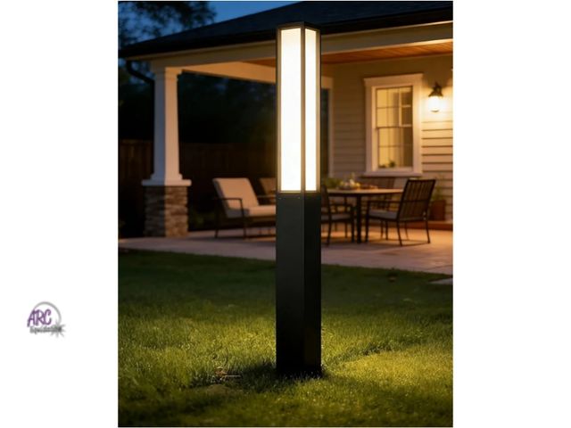 Lot 56-755150 - New in box. SkyGlow 71" Lamp Post Light, 12V Low Voltage Aluminum LED IP55 Waterproof Outdoor Modern...