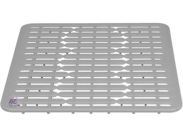 Lot 56-596533 - NEW-16.5" X 13" Silicone sink mat-grey