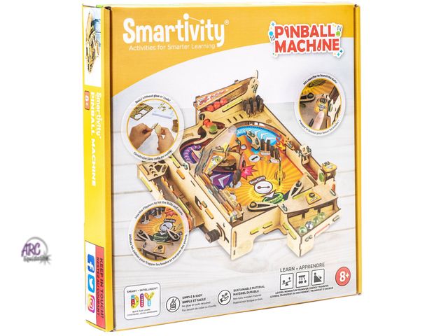 Lot 56-569330 - NEW-Smartivity Pinball Machine DIY kit