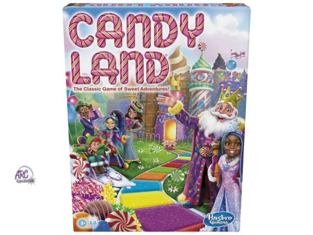 Lot 56-569430 - SLIGHTLY USED-SLIGHT TEARS ON SOME CARDS AND BOARD-Candy Land Preschool Board Game