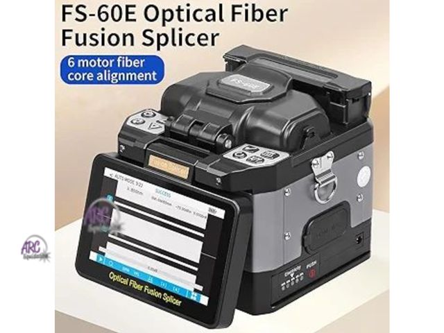 Lot 56-791040 - New And sealed. Fiber Fusion splicer FS-60E Fully Automatic Intelligent 6-Motor Fusion splicer Core ...
