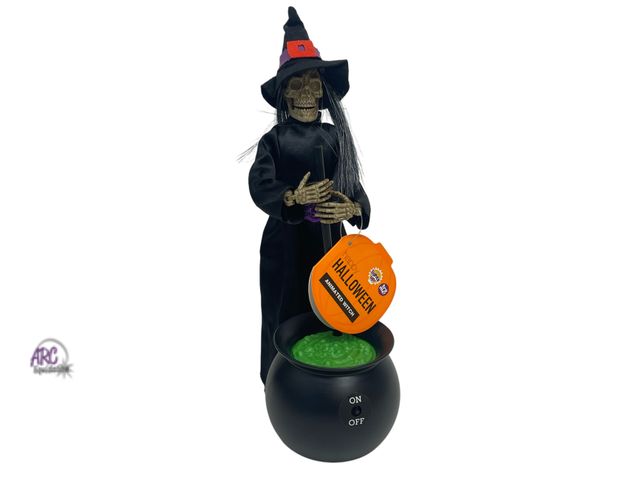 Lot 56-243023 - NEW 12” Talking Light Up Animated Witch