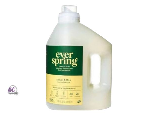 Lot 56-178617 - New Everspring HE Laundry Detergent, 100 FL OZ (3.12 QT) 2.9 L (Lemon &amp; Mint)