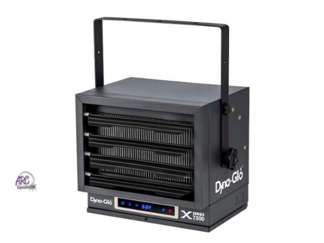 Lot 56-764735 - New Dyna glo 7,500-Watt Dual Heat Electric Garage Heater with Remote
