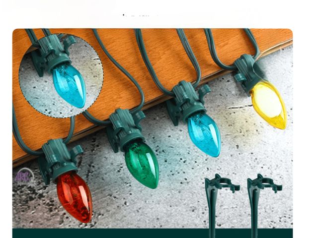 Lot 56-382630 - New, Holiday 7.5" Commercial Grade Light Stake 100pk Use With C7, C9, And Mini Lights