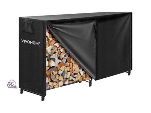 Lot 56-284151 - New 72 in. Heavy-Duty Indoor Outdoor Firewood Rack with Cover