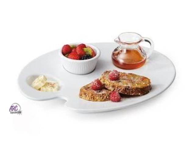 Lot 56-749998 - New 6 pack 12" Painter"s Plate. Melamine, White (Pack of 6)