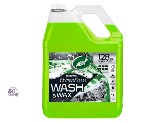 Lot 56-398614 - New,Turtle Wax Hyperfoam Wash and Wax, Green Apple Scent (128 Ounce)