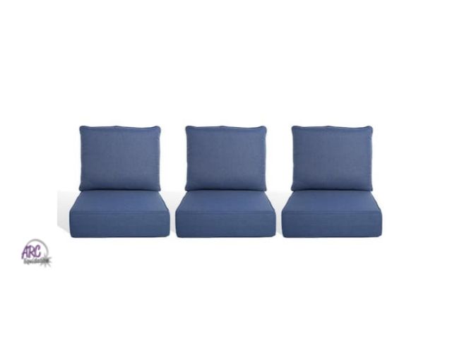 Lot 56-783064 - New in box. PlushCore 24 in. x 24 in. x 6 in. 6-Piece Deep Seating Outdoor Lounge Chair Thick Cushio...