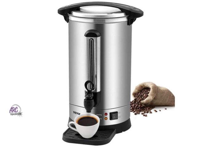 Lot 56-615161 - New Opened Box - Commercial Coffee Urn 65 Cup Stainless Steel Coffee Dispenser Fast Brew