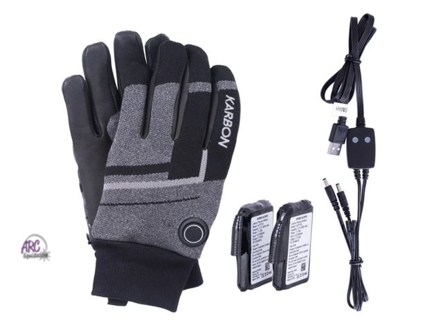 Lot 56-755850 - New in Box Karbon 3D Knit Heated Gloves - Size XL, Black