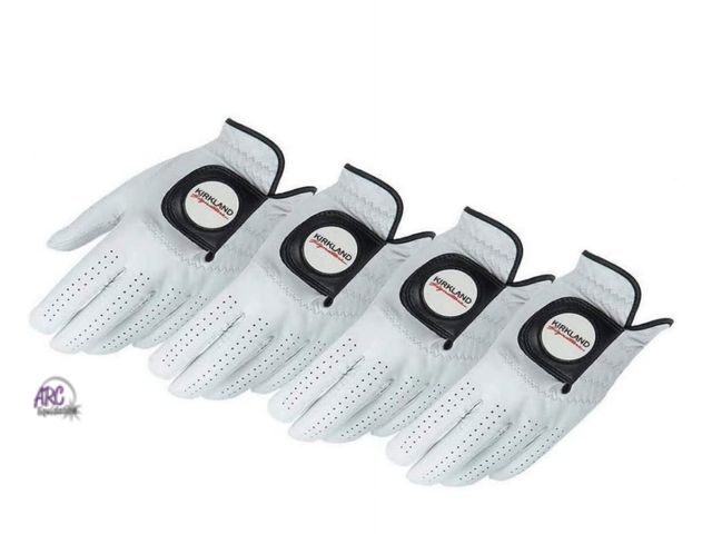 Lot 56-324560 - New open package Kirkland Signature Golf Gloves Premium Cabretta Leather, Small (4 Count) Right hand...
