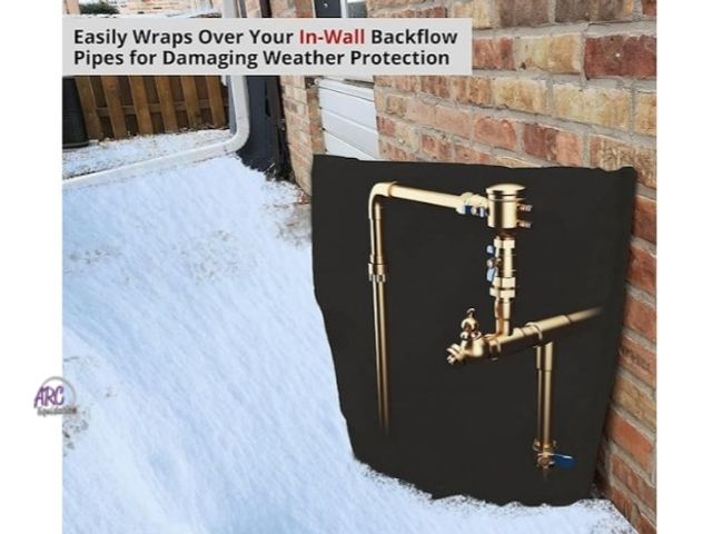 Lot 56-792740 - New 17 in. x 20 in. Black Outdoor Freeze Protection Insulated Cover Faucet Cover Pipe Cover Water Pi...