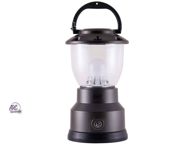 Lot 56-165914 - New Tested &amp; Works enbrighten LED Handheld Lantern Light, Rustic Gray