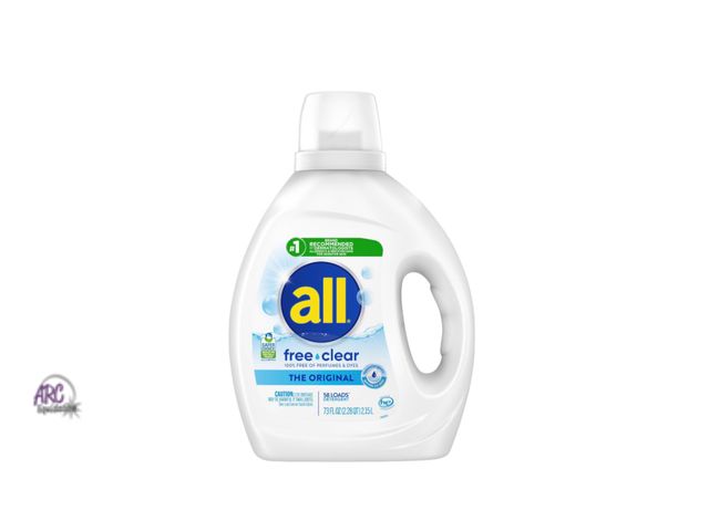 Lot 56-179217 - New All Liquid Laundry Detergent Free Clear for Sensitive Skin 58 Loads - 73 fl oz