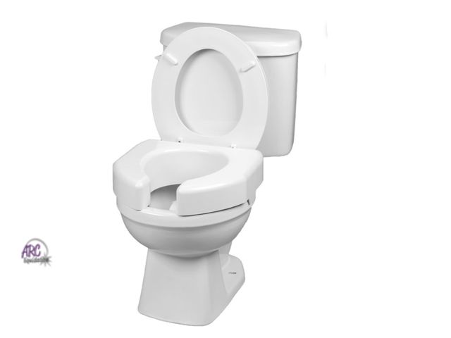 Lot 56-315650 - New in box Ableware Basic White Plastic Raised Toilet Seat 3" Height Up to 350 lbs