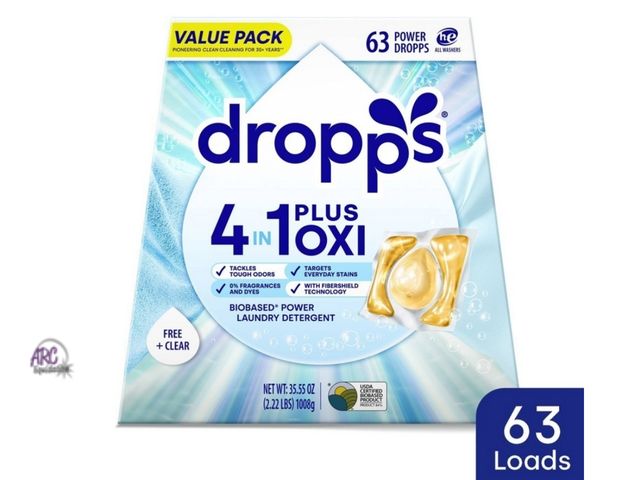 Lot 56-855712 - New - Dropps 4in1 Plus Oxi - 63 power dropps