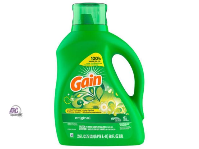 Lot 56-488313 - NEW-gain original detergent, 2.6 l (2.75 qt) 88 fl oz
