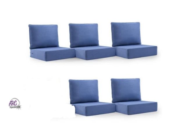 Lot 56-772051 - New in box. 22 in. x 24 in. x 6 in. 10-Piece Olefin Deep Thick Seating Outdoor Lounge Chair Sofa Rep...
