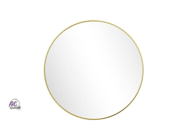 Lot 56-546417 - NEW-18" wall hanging round mirror-gold frame