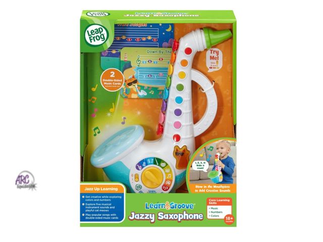 Lot 56-154830 - New LeapFrog Learn &amp; Groove Jazzy Saxophone with Accessories, Baby and Toddler Toys