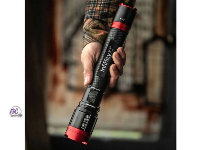 Lot 56-329150 - Used Tested &amp; Works INFINITY X1 5000 LUMENS FLASHLIGHT RECHARGEABLE DUAL POWER TWIST FOCUS 3 MOD...