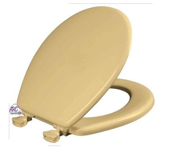 Lot 56-338561 - New in box BEMIS
Round Easy-Clean
Enameled Wood Toilet Seat in Desert Gold