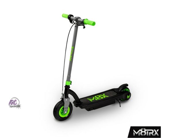 Lot 56-760450 - New in box. M8TRX SPORTS Green 24 Volt Kids Electric Scooter, 8" Air Filled Tire, Speeds up to 10mph...