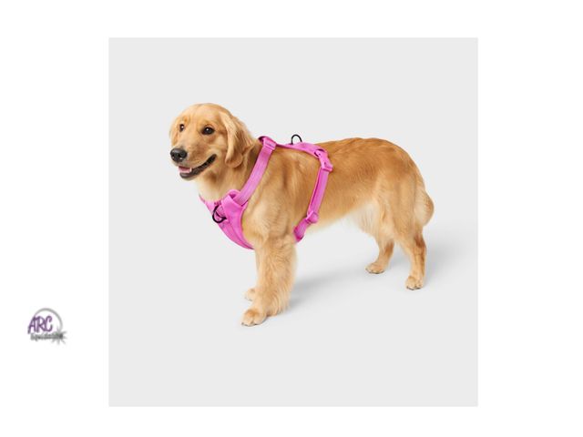 Lot 56-159613 - New Reflective, Adjustable and Reinforced Stitching Comfort Dog Harness - Size Medium, Pink