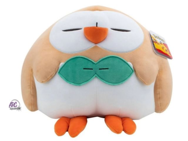 Lot 56-732230 - NEW-Pokemon stuffed Rowlet 14" high, 17" wide