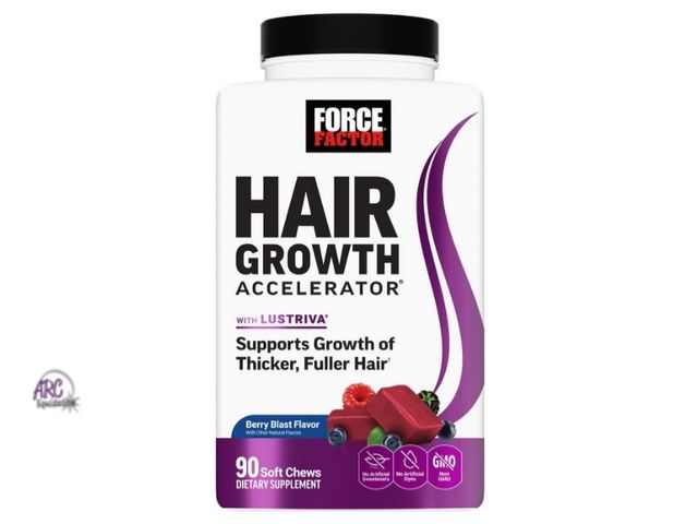 Lot 56-518165 - NEW-SEALED-Force factor hair growth accelerator 90 soft chews