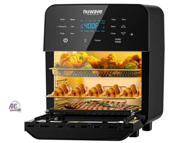 Lot 56-557318 - NEW-TESTED-Nuwave Brio 15.5 QT Digital Air Fryer, X-Large Family Size Air Fryer Rotisserie Oven