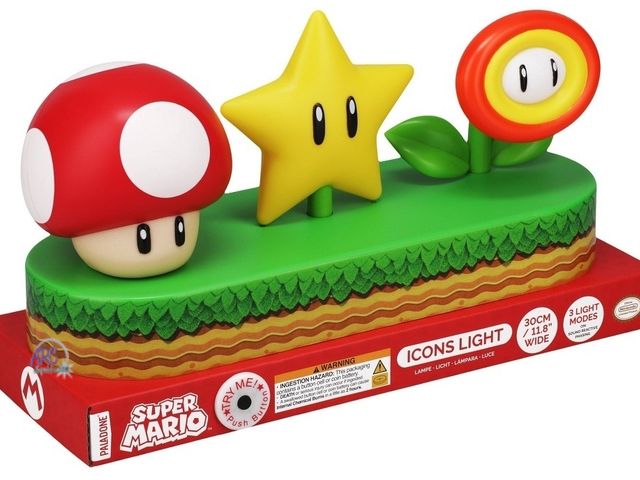 Lot 56-859734 - New - Some Scuffs &amp; missing one leaf See Pictures - Super Mario Icons Light