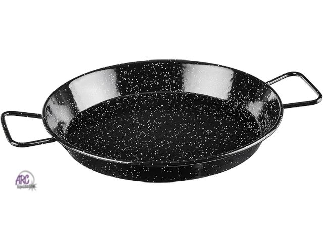 Lot 56-547317 - NEW-SOME CHIPPING-Garcima 12-Inch Enameled Steel Paella Pan, 30cm
