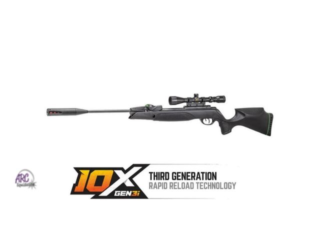 Lot 56-723228 - New Gamo Swarm Magnum Pro Gen3i .177 Caliber Air Rifle with Scope Retail $299 With ten shot auto bre...