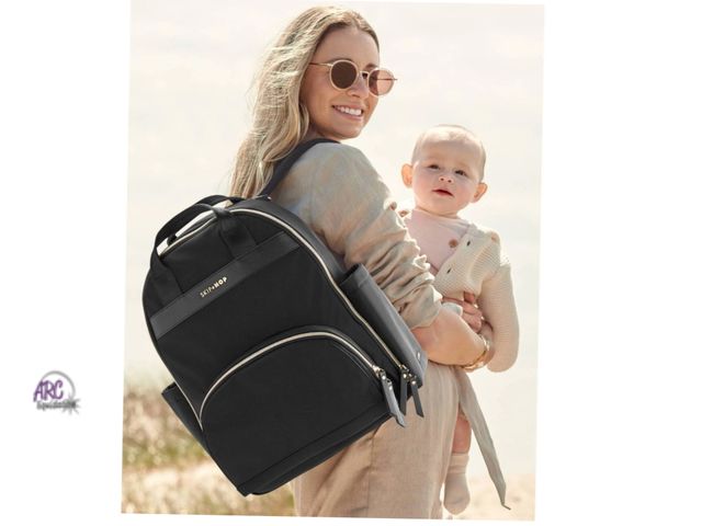 Lot 56-347423 - New, The Skip Hop Envi Luxe Backpack Diaper Bag is an eco-friendly diaper bag made from recycled PET...