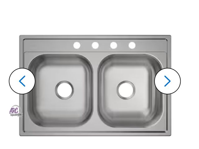 Lot 56-591098 - NEW-DAYTON DOUBLE SINK W/SOUND GUARD