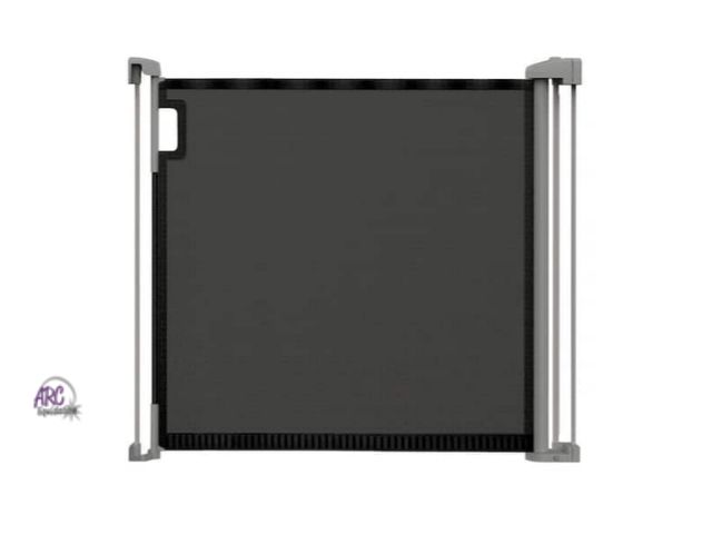 Lot 56-792565 - New in box. The Thruway 52W Series Pet and Baby Retractable Gate with Tuck Away Mesh, Hardware Mount...