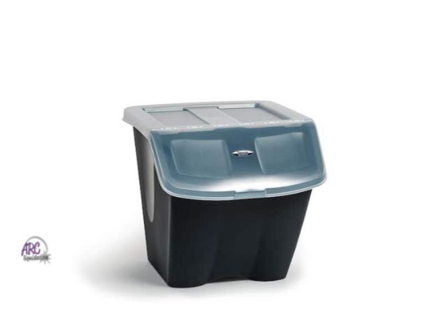 Lot 56-544217 - NEW-LOT OF 2-CRACKED LID ON ONE BIN-taurus 10 gallon food storage containers 13" high
