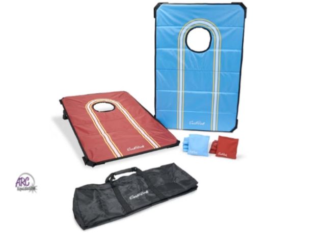 Lot 56-782264 - New in box
 EastPoint 2’x3’ Portable Cornhole Set - Foldable Lightweight Bean Bag Toss Boards with 8...