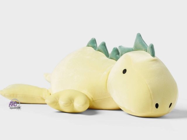 Lot 56-862334 - NEW Dinosaur Weighted Plush Kids' Throw Pillow - Green - Pillowfort Weight: 3 Pounds
